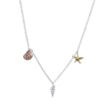 Sterling Silver and Gold Plated Shell Necklace - Reeves & Reeves
