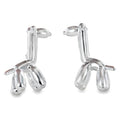 Sterling Silver Balloon Design Giraffe Stud Earrings - Reeves & Reeves