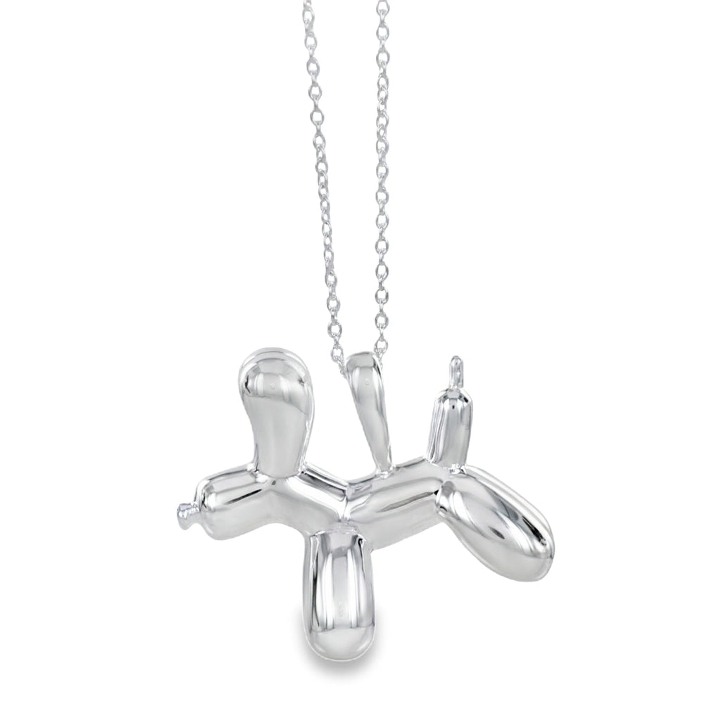 Sterling Silver Balloon Design Supersize Dog Necklace - Reeves & Reeves