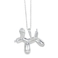 Sterling Silver Balloon Design Supersize Dog Necklace - Reeves & Reeves