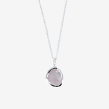 Sterling Silver Birthstone Necklace with Semi - Precious Stone - Reeves & Reeves