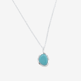 Sterling Silver Birthstone Necklace with Semi - Precious Stone - Reeves & Reeves