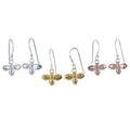 Sterling Silver Bumble Bee Drop Earrings - Reeves & Reeves