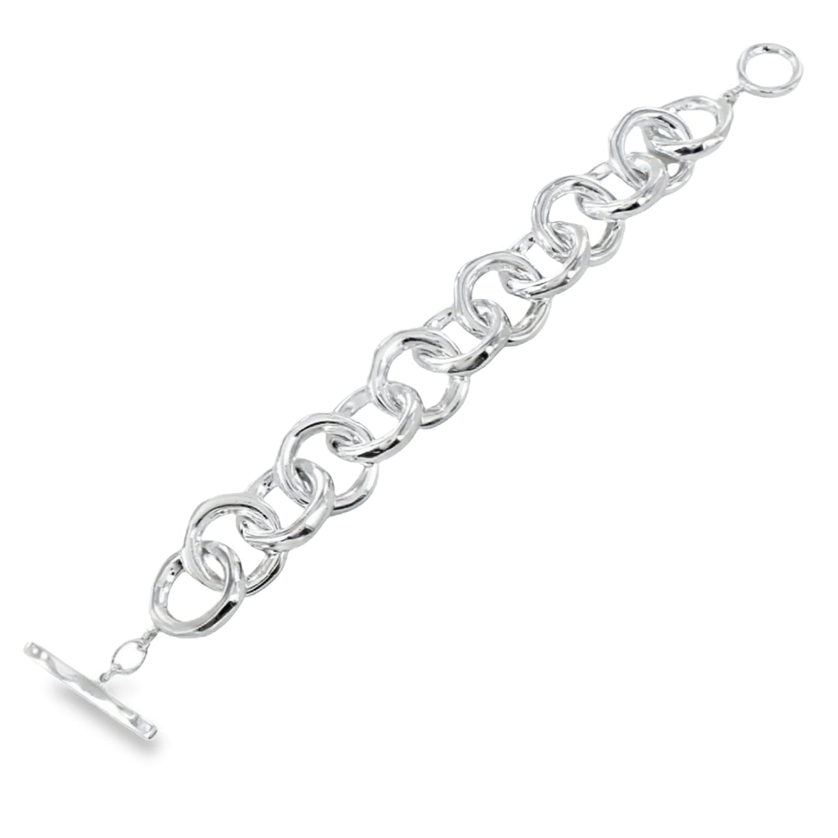 Sterling Silver Chunky Orbit Bracelet - Reeves & Reeves