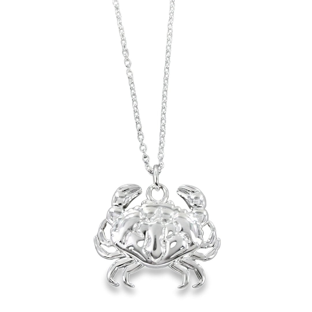 Sterling Silver Crab Necklace - Reeves & Reeves