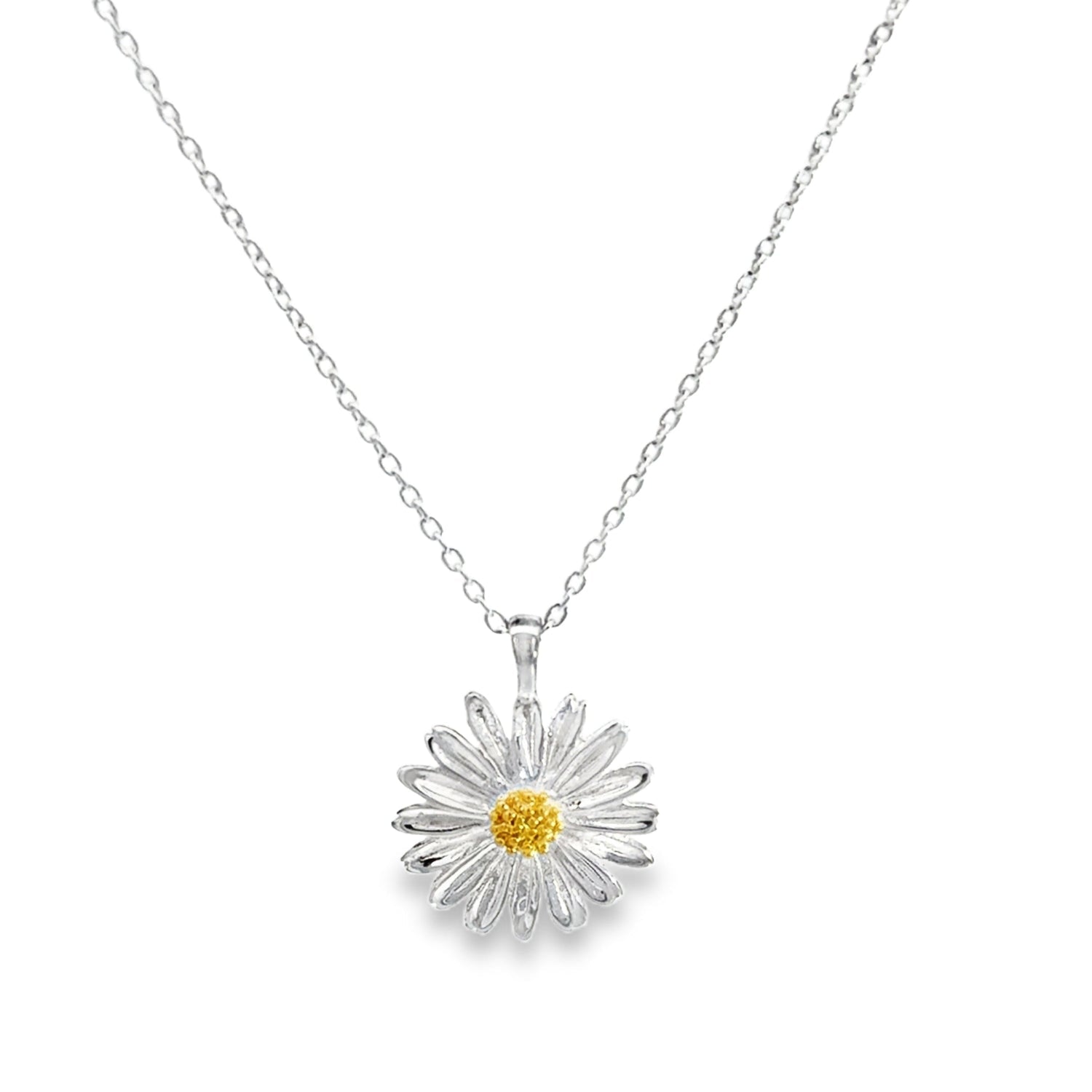 Sterling Silver Daisy Necklace - Reeves & Reeves