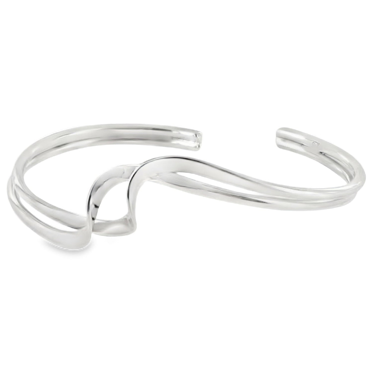 Sterling Silver Double Twist Cuff Bracelet - Reeves & Reeves