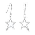 Sterling Silver Duet Star Earrings - Reeves & Reeves