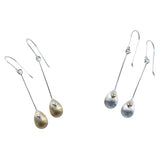 Sterling Silver Egg Pendant Earrings - Reeves & Reeves