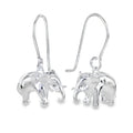 Sterling Silver Elephant Earrings - Reeves & Reeves