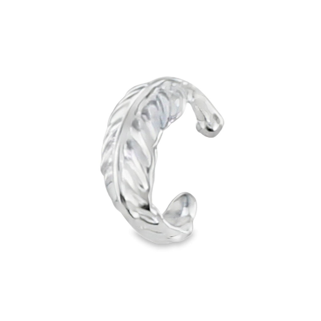 Sterling Silver Feather Ear Cuff - Reeves & Reeves