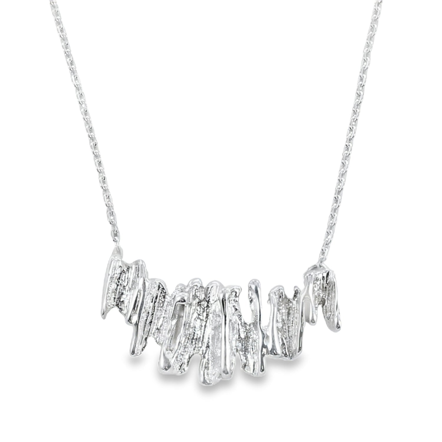 Sterling Silver Flakiest Necklace - Reeves & Reeves