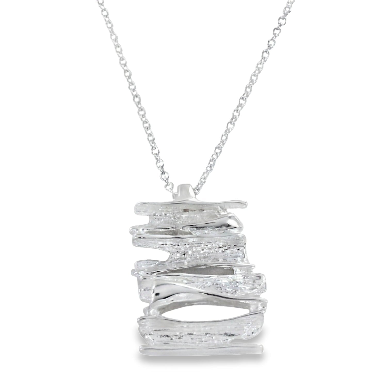Sterling Silver Flakiest Pendant - Reeves & Reeves