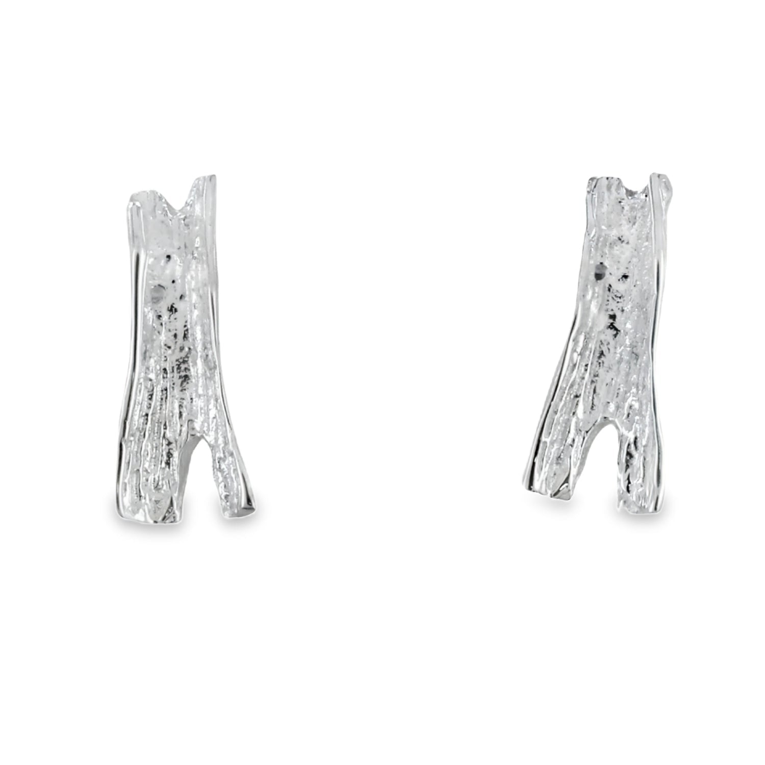 Sterling Silver Flakiest Stud - Reeves & Reeves