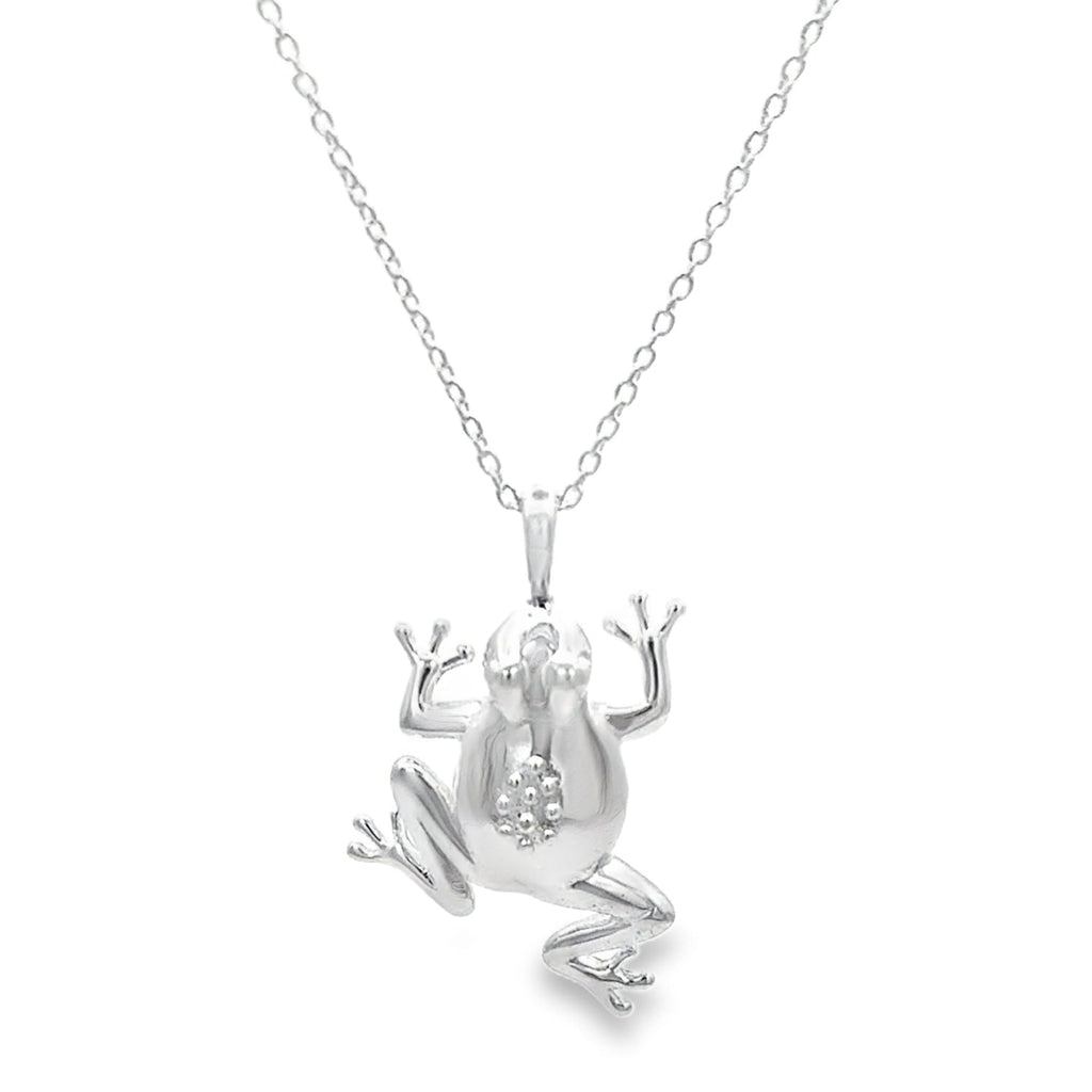 Sterling Silver Frog Necklace - Reeves & Reeves