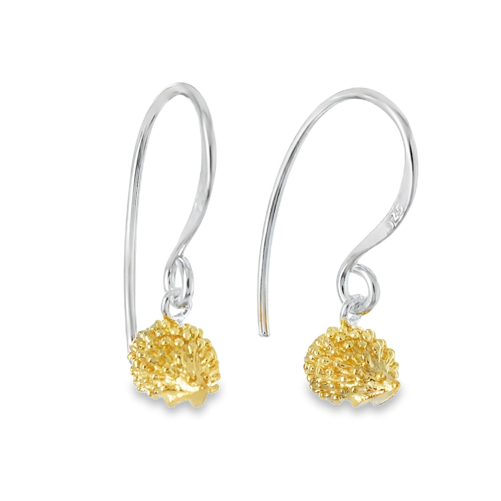 Sterling Silver Hedgehog Drop Earrings - Reeves & Reeves