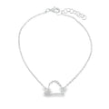 Sterling Silver Hedgehog Silhouette Bracelet - Reeves & Reeves
