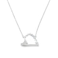 Sterling Silver Hedgehog Silhouette Necklace - Reeves & Reeves
