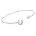 Sterling Silver Horseshoe and Nail Cuff Bracelet - Reeves & Reeves