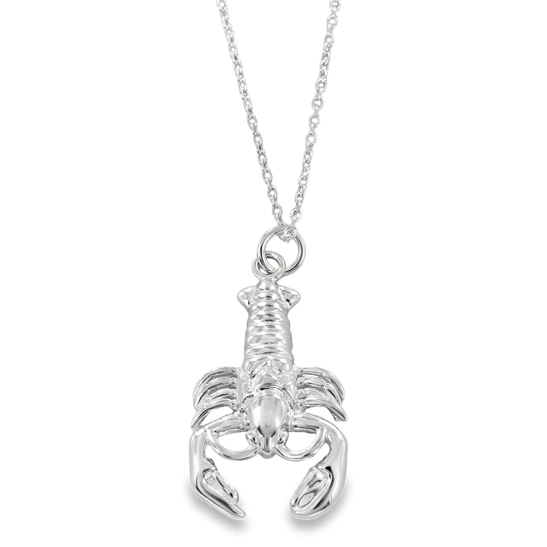 Sterling Silver Lobster Necklace - Reeves & Reeves