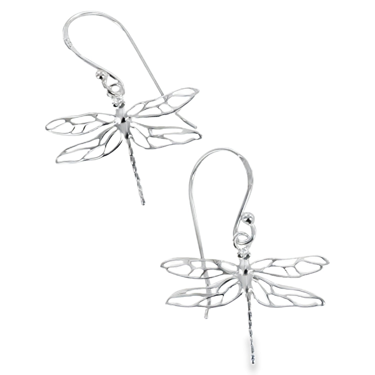 Sterling Silver Mayfly Earrings - Reeves & Reeves