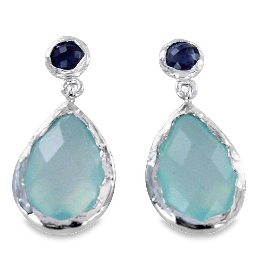 Sterling Silver Moulin Drop Earrings - Reeves & Reeves