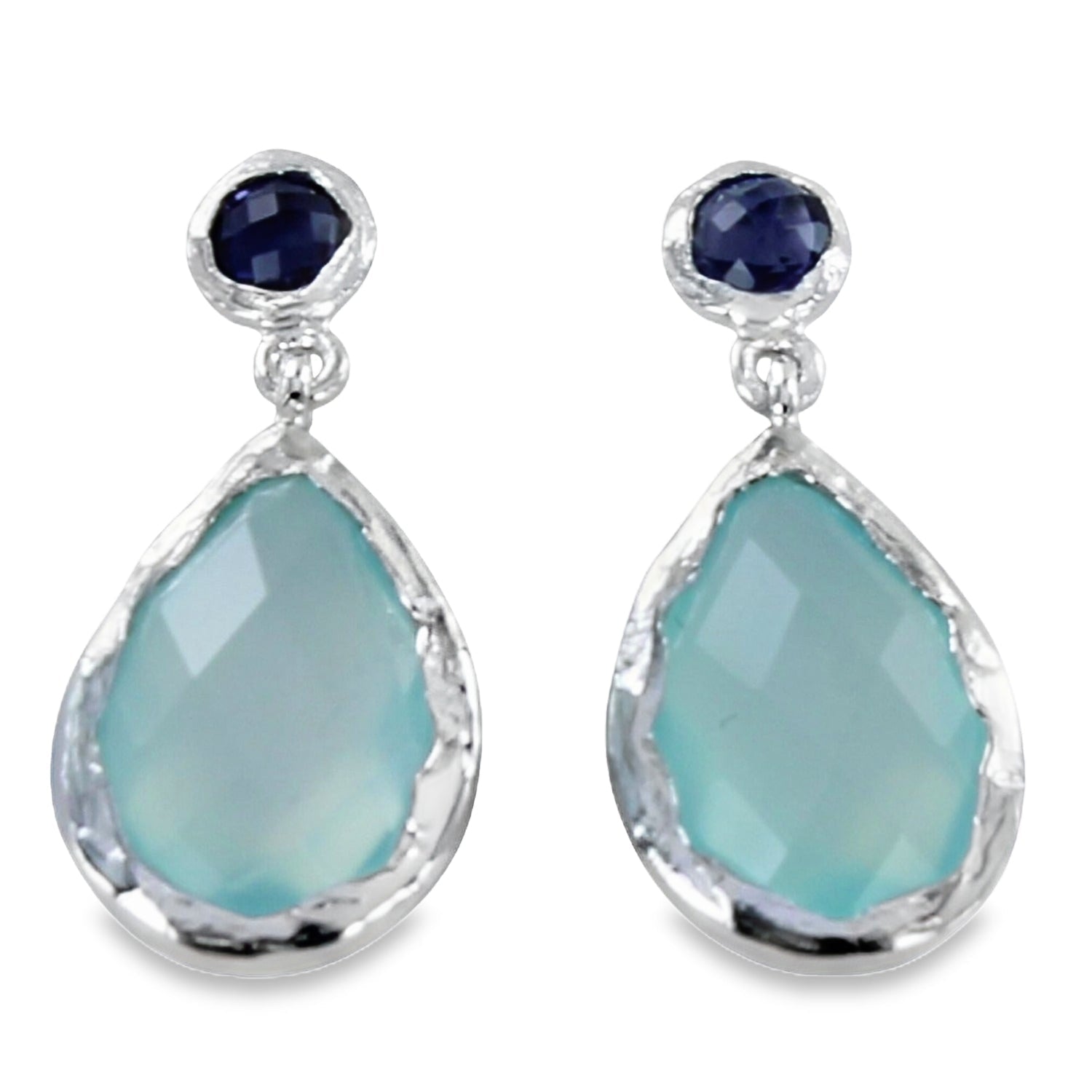 Sterling Silver Moulin Drop Earrings - Reeves & Reeves