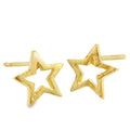 Sterling Silver Open Starry Studs - Reeves & Reeves
