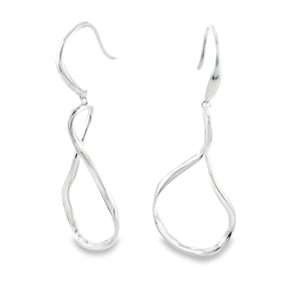 Sterling Silver Pear Drop Earrings - Reeves & Reeves
