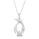 Sterling Silver Perfect Penguin Necklace - Reeves & Reeves