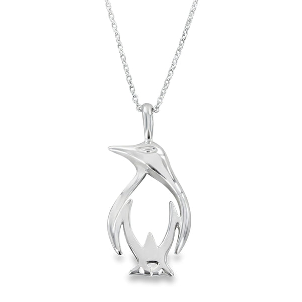 Sterling Silver Perfect Penguin Necklace - Reeves & Reeves