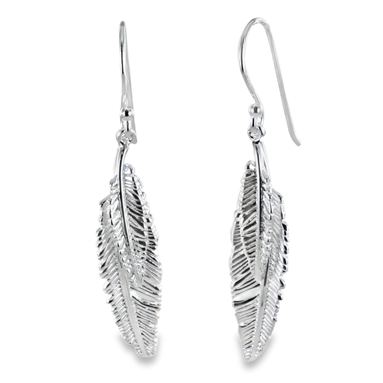 Sterling Silver Plumage Drop Earring - Reeves & Reeves