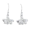 Sterling Silver Queen Bee Drop Earrings - Reeves & Reeves