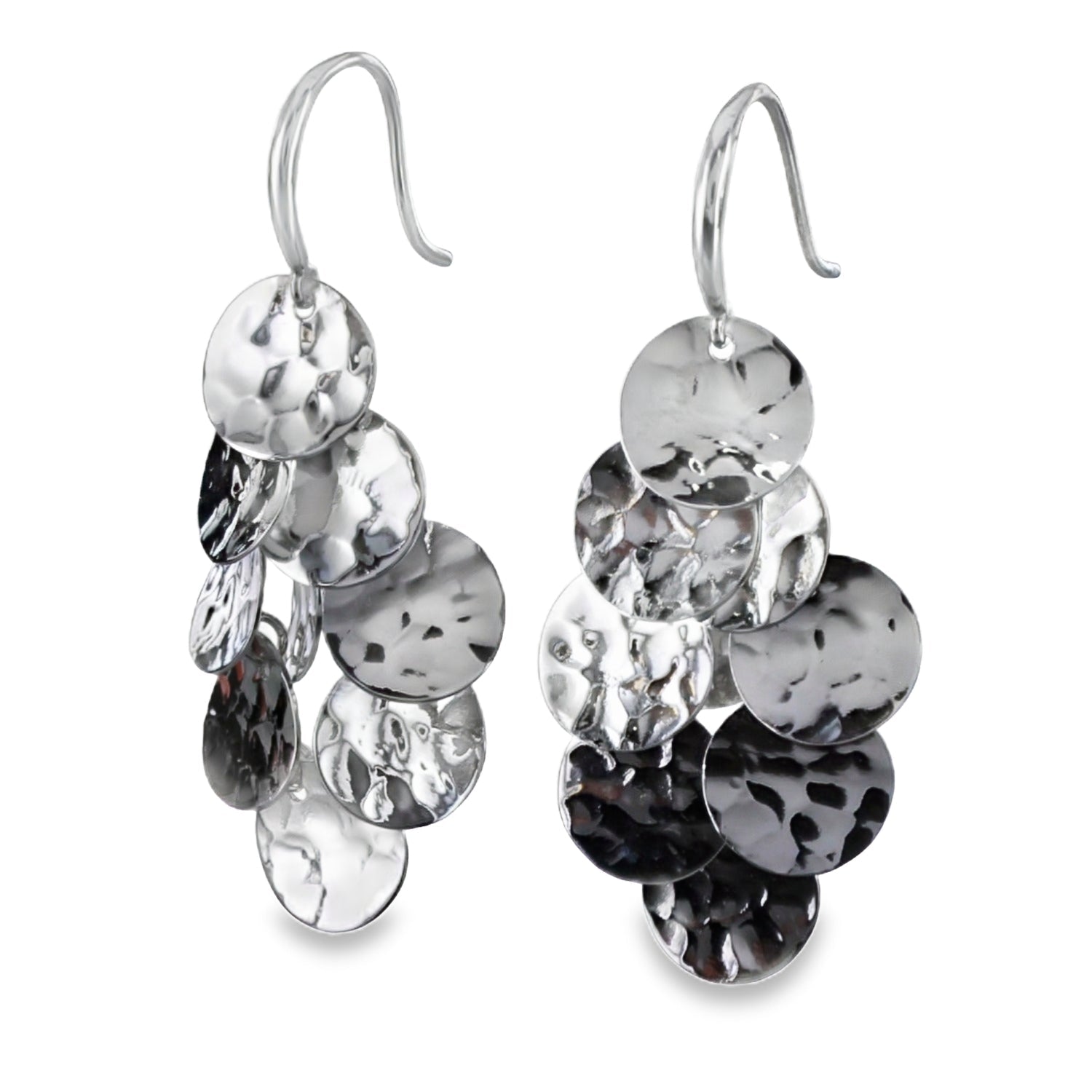 Sterling Silver Reflection Earrings - Reeves & Reeves