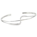Sterling Silver Ribbon Cuff Bracelet - Reeves & Reeves