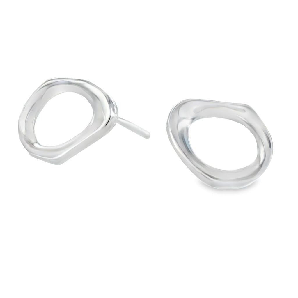 Sterling Silver Ringlet Stud Earrings - Reeves & Reeves