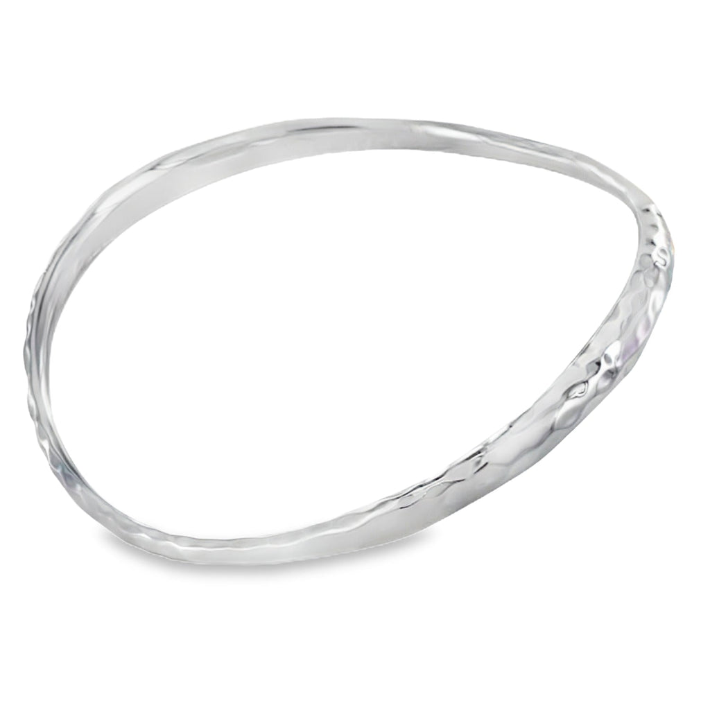 Sterling Silver Ripple Bangle - Reeves & Reeves