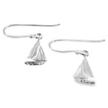 Sterling Silver Sail Boat Earrings - Reeves & Reeves