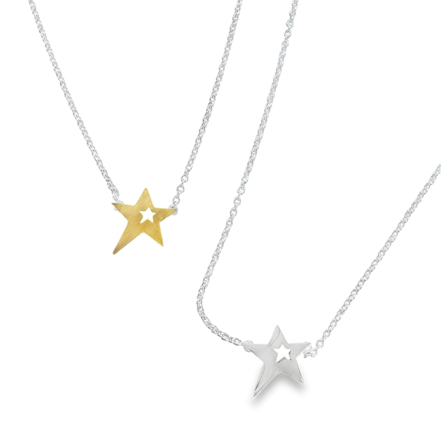 Sterling Silver Seren Star Necklace - Reeves & Reeves