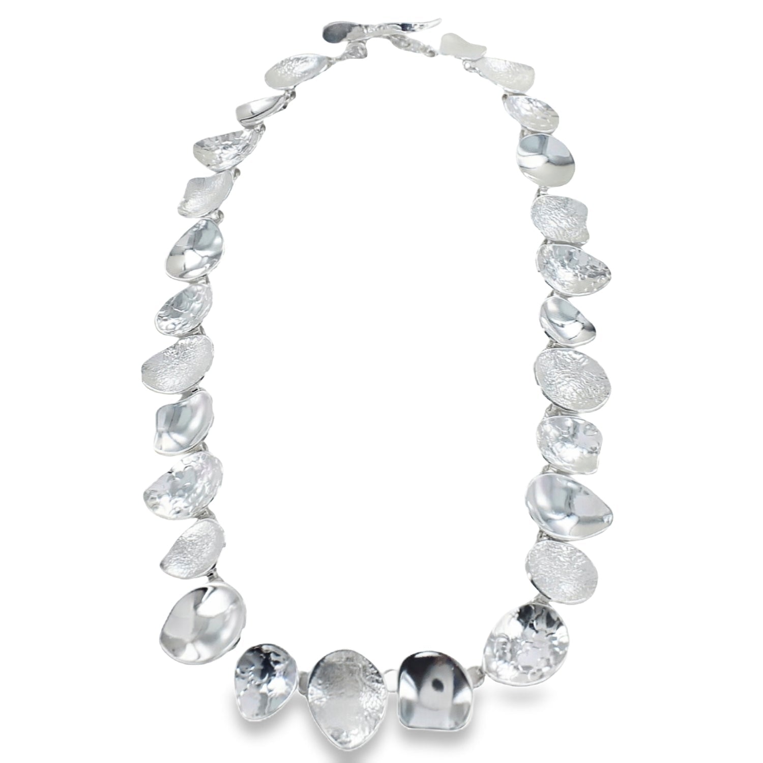 Sterling Silver Shingle Necklace - Reeves & Reeves