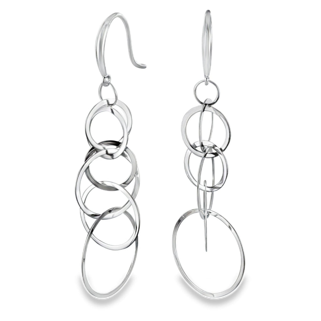 Sterling Silver Slinky Earring - Reeves & Reeves