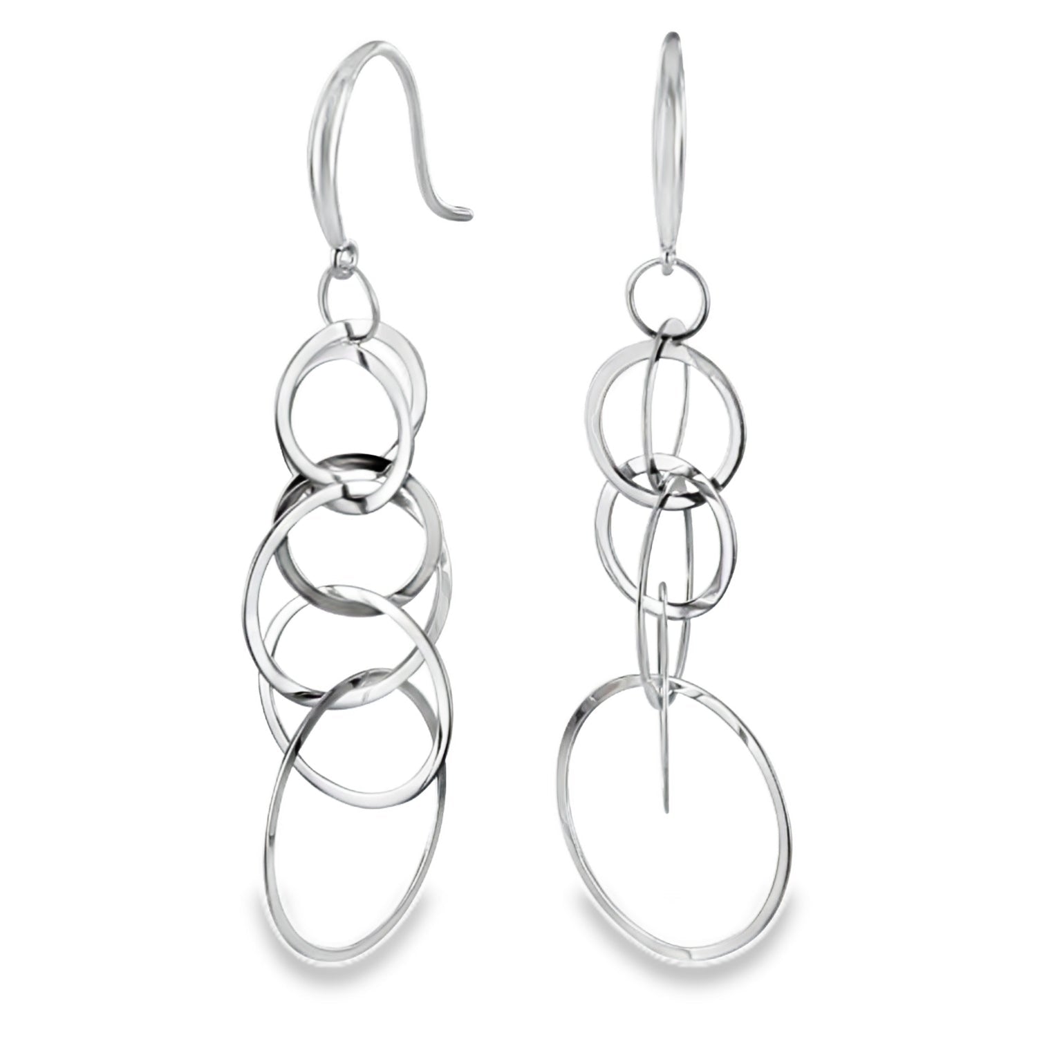 Sterling Silver Slinky Earring - Reeves & Reeves
