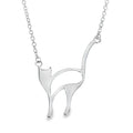 Sterling Silver Snooty Cat Necklace - Reeves & Reeves
