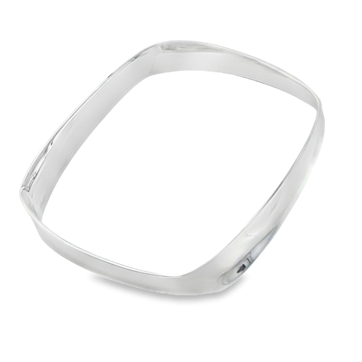 Sterling Silver Squared Bangle - Reeves & Reeves