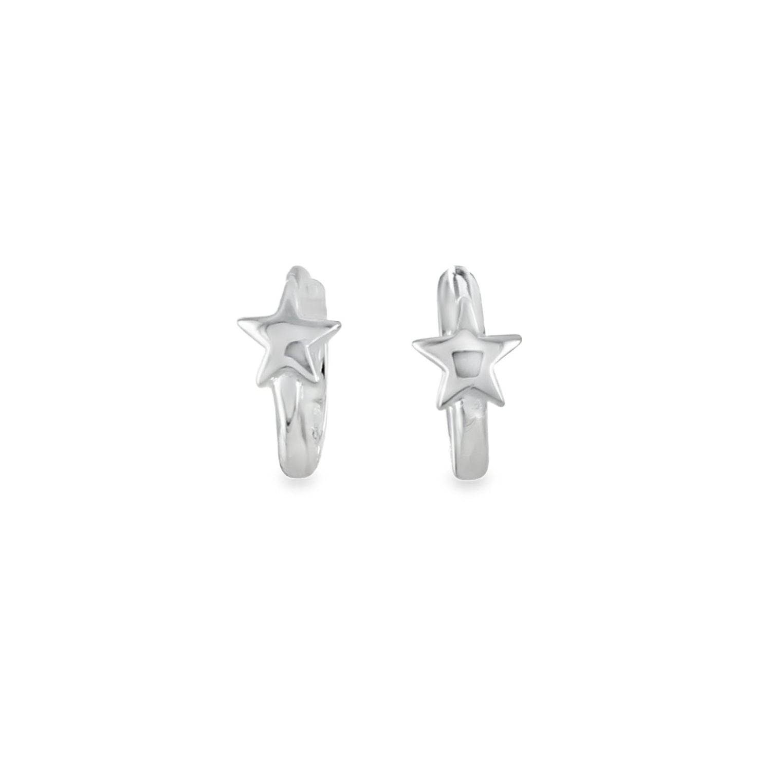 Sterling Silver Star Sleeper Earrings - Reeves & Reeves
