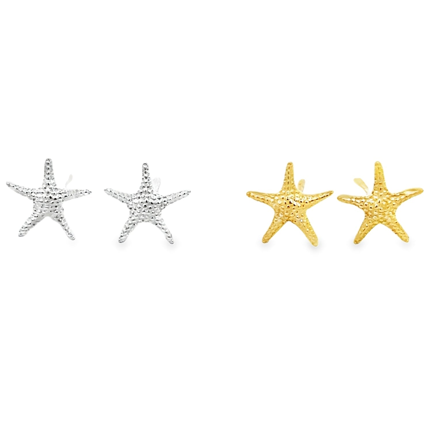 Sterling Silver Starfish Stud Earring - Reeves & Reeves