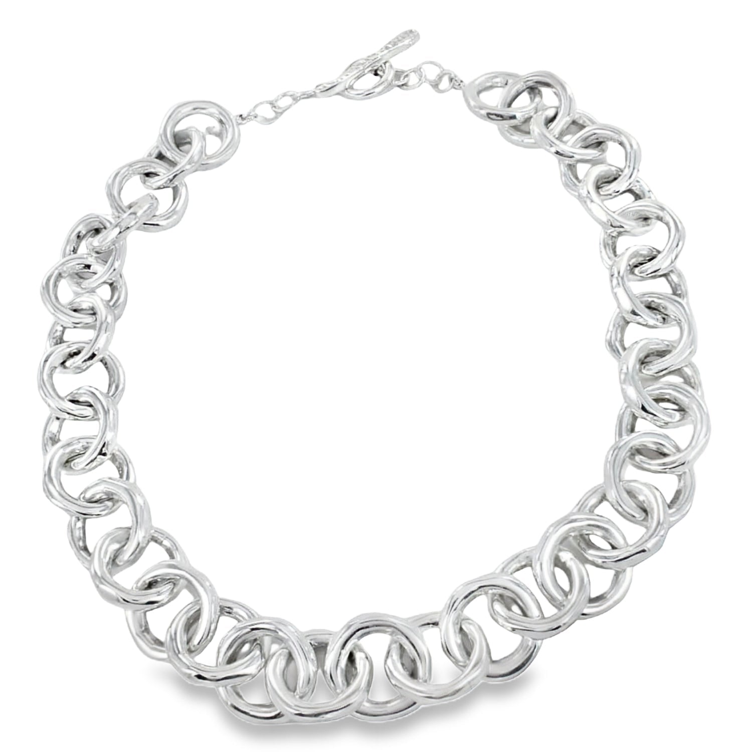 Sterling Silver Statement Orbit Necklace - Reeves & Reeves