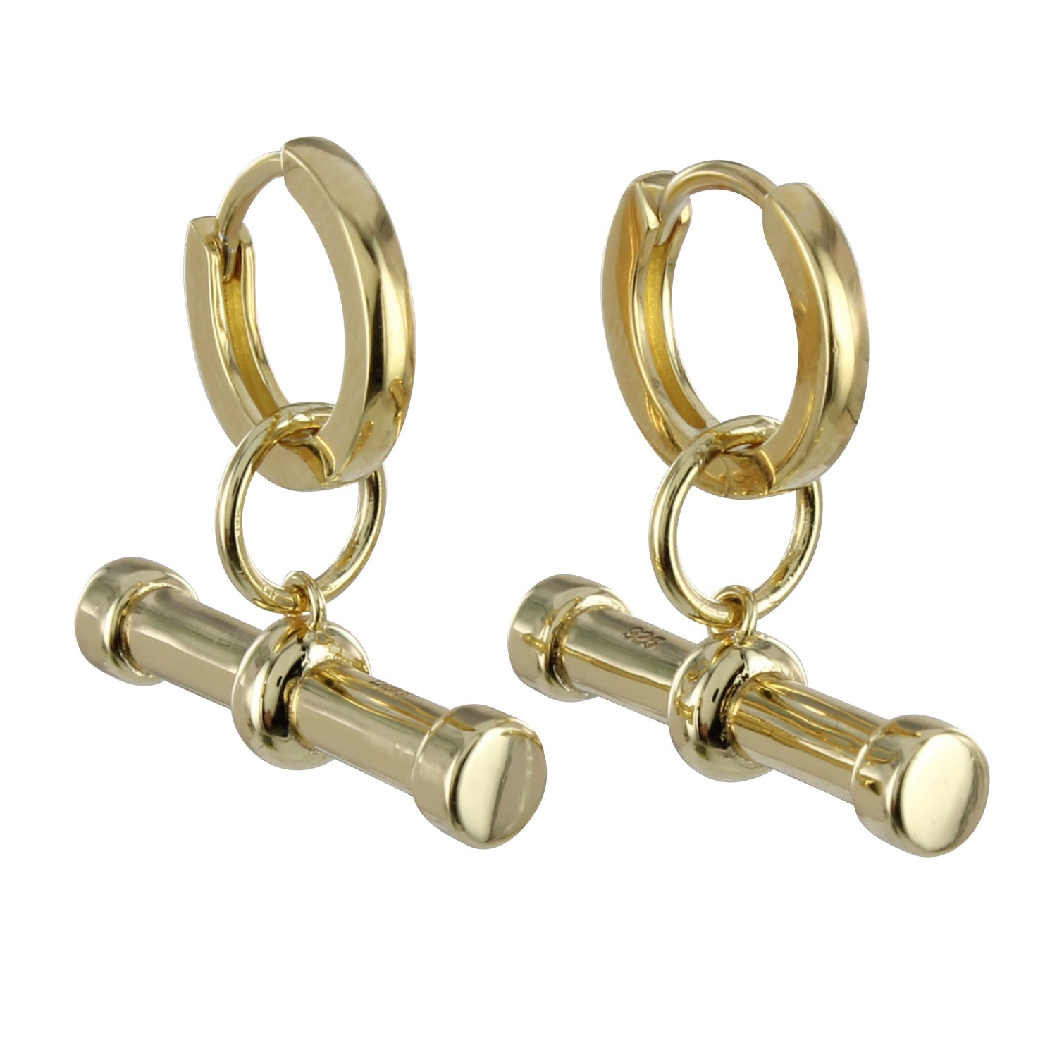 Sterling Silver T - Bar Earrings - Reeves & Reeves