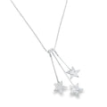 Sterling Silver Trio Star Necklace - Reeves & Reeves