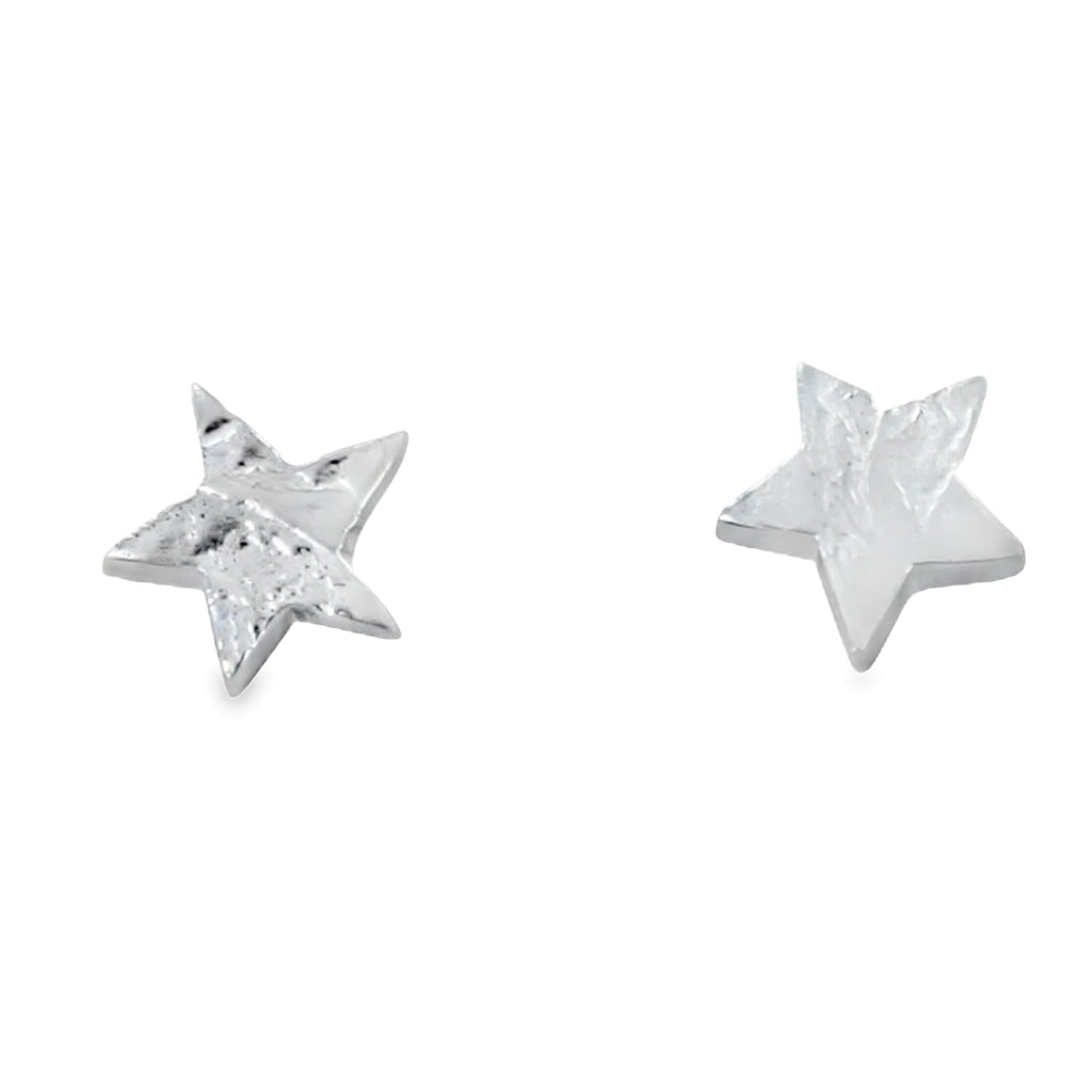 Sterling Silver Trio Star Stud Earrings - Reeves & Reeves